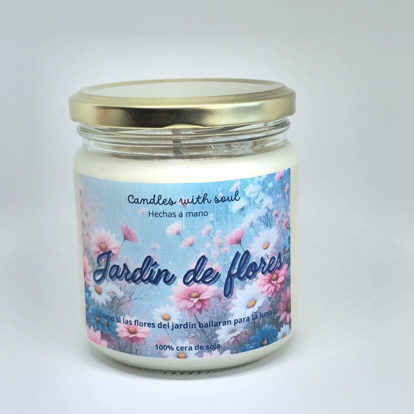 Vela aromática "Jardín de Flores" - Imagen 2